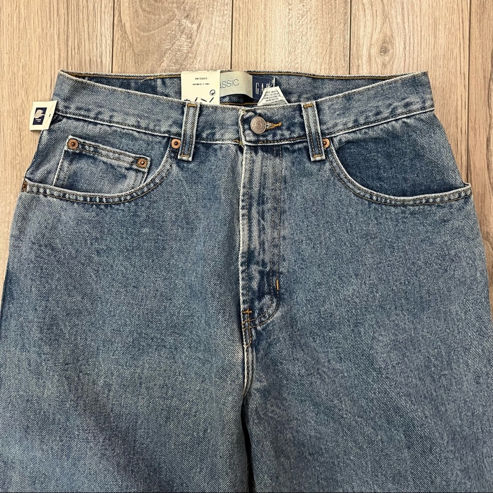 Gap Classic Blue Jeans Light Wash High Waisted 10 Long NWT